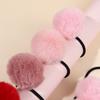 8Pcs Colorful Fuzzy Ball Hair Tie For Girls Korean Style Cute Fluffy Pom Pom Scrunchies Soft Elastic Ponytail Hair Band Headwear