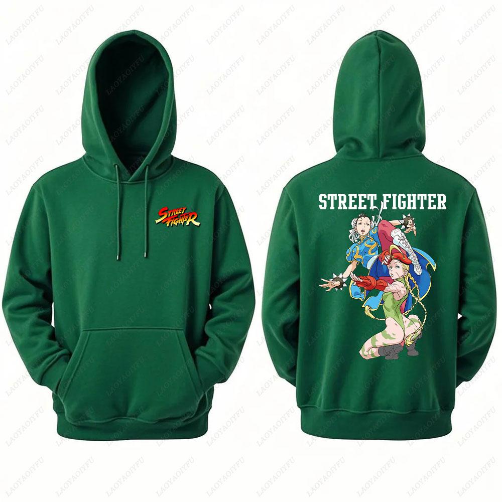 Unisex Chun Li Street Fighter Long Sleeve Hoodie Autumn Winter Fashion Harajuku Streetwear Tops for Men Man hoodies men clothin