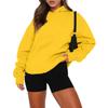 Damen-Sweatshirt mit Rundhalsausschnitt, übergroß, langärmelig, lässig, locker sitzender Kordelzug