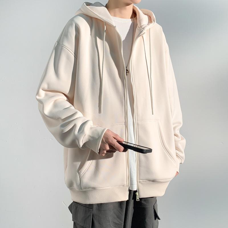 

Кардиган с капюшоном, однотонный свитер, мужской вариант, длинный рукав, капюшон, однотонный свитер с длинным рукавом и завязками S хаки