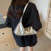 Vintage Women Waxed Leather Crossbody Bags Large Capacity Versatile Ladies Shoulder Bag Purse Stylish Female Underarm Handbags