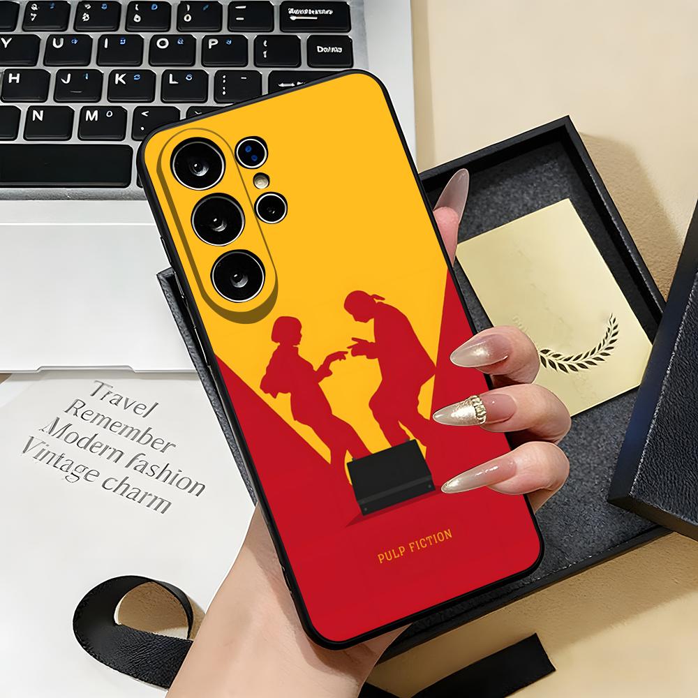 

Movie P-Pulp-F- FictionS Phone Case For Samsung S26 S25 S24 FE S23 S22 S21 Plus S20 Ultra Note20Ultra Black Soft Shell Galaxy S25 Plus