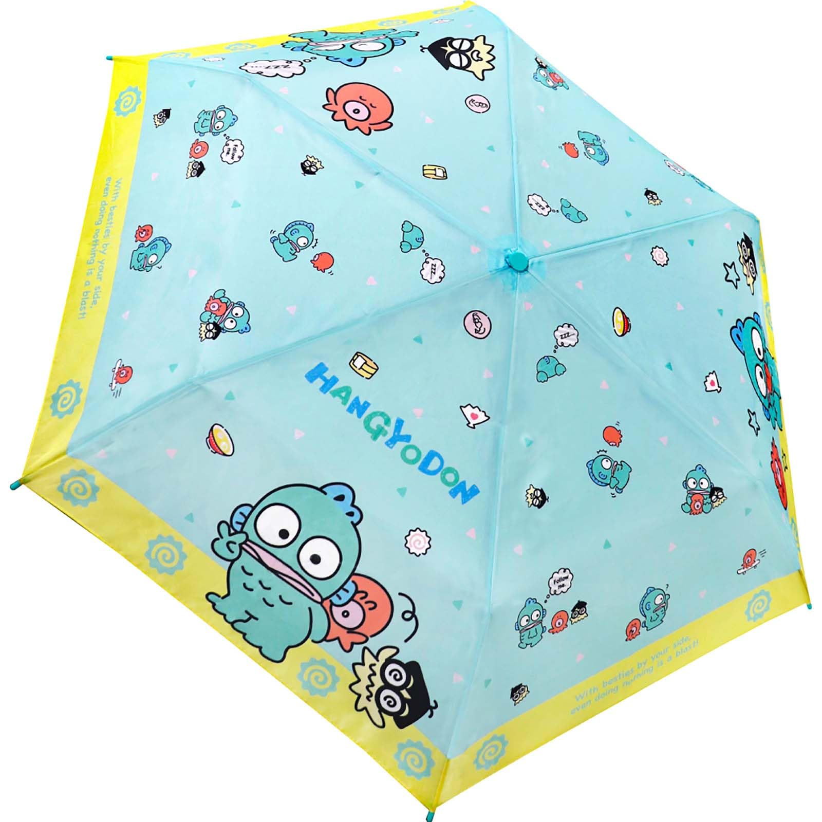 

Planning 53cm Folding Umbrella Hangyodon Yellow Line 90478 J s