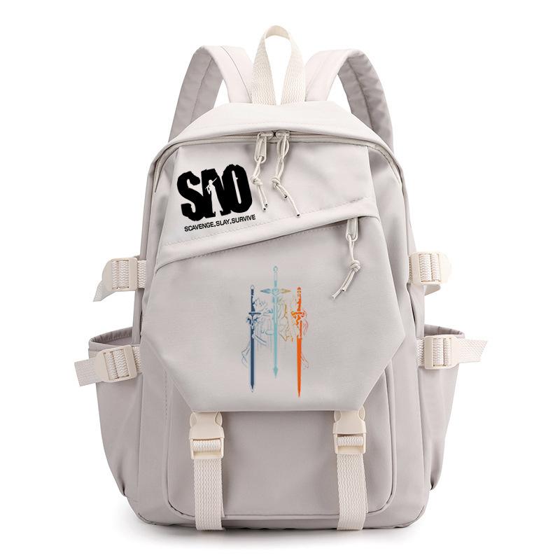 Personality Surrounding Trends Backpack Junior High School Students Primary School Students Campus Leisure Simple Large-Capacity Schoolbag