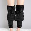 Women's High-Waisted Fleece-Lined Slim-Fit Denim Jeans for Winter Warmth