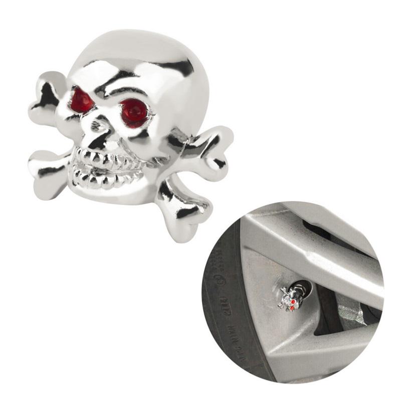 Universal Bicycle Tire Caps Truck Bike Skull Tire air Valve Stem Caps