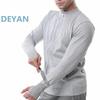 Light Gray Long Sleeve Zipper Cut Resistant Safety Clothing, Daily Wear Outdoor Work Jacket