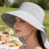Sun Protective Wide Brims Fisherman Hat With Large Neck Covers For Outdoor Activity Hiking And Beach Camping Accessory
