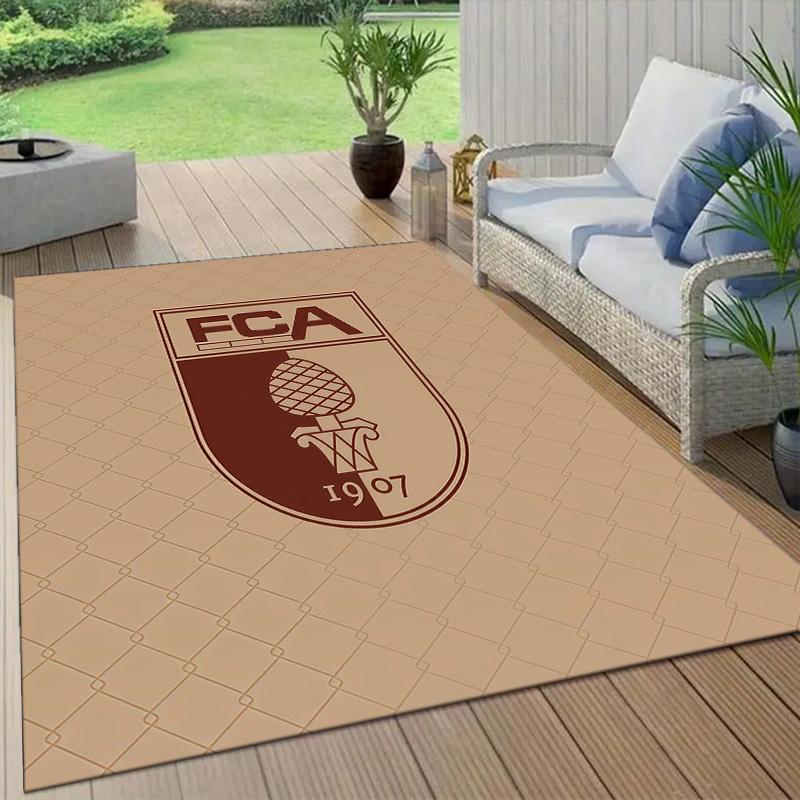 Deportivo La Coruna Flannel Pattern Square Carpet,Area Rug,Carpet Rug for Living Room Bedroom Sofa Playroom Decor,Non-slip Floor Mat