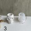 Skull Silicone Mold, Handmade 3D Skull Resin Molds, DIY Craft Molds for Aromatherapy, DIY Crafts Flowers Skull Candle Mold Desktop Decoration