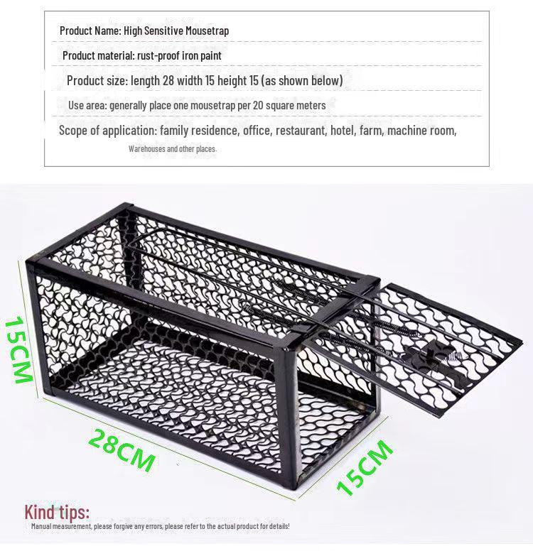 Capcană pentru rozătoare complet automată: Combinație cușcă de șoarece de interior și placă adezivă