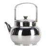 Removable Filter Stainless Steel Teapot Hammered Finish Serving Tea Pot Metal Tea Kettle  Home Use