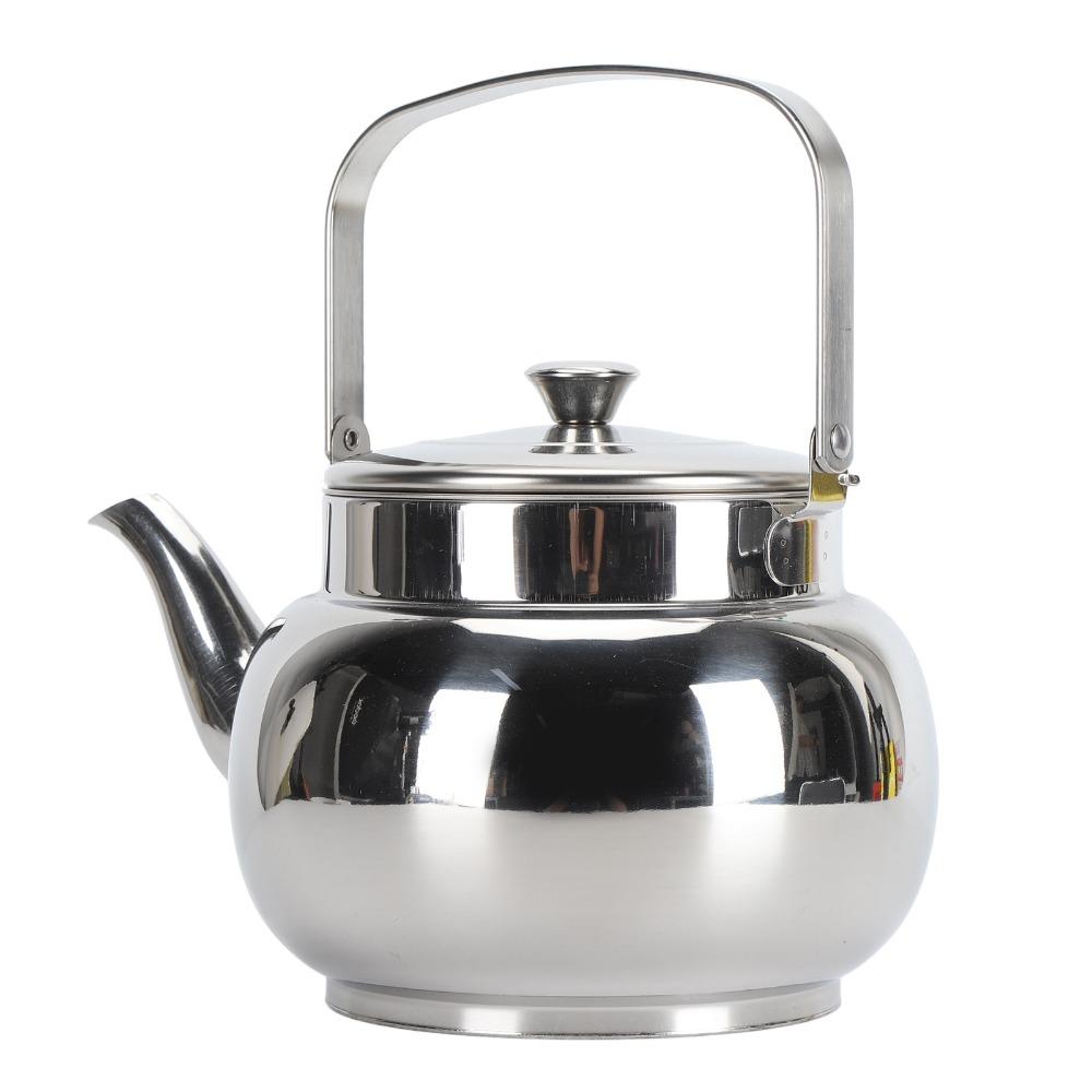 Removable Filter Stainless Steel Teapot Hammered Finish Serving Tea Pot Metal Tea Kettle Home Use