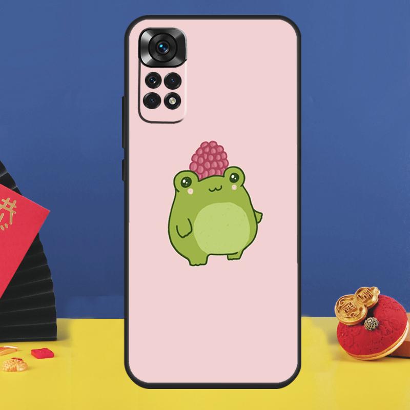 Kawaii Frog Phone Case For Xiaomi Redmi Note 11 Pro Note 10 Pro 12 8 9 Pro 9S 10S 11S 12C 9C 10C Funda