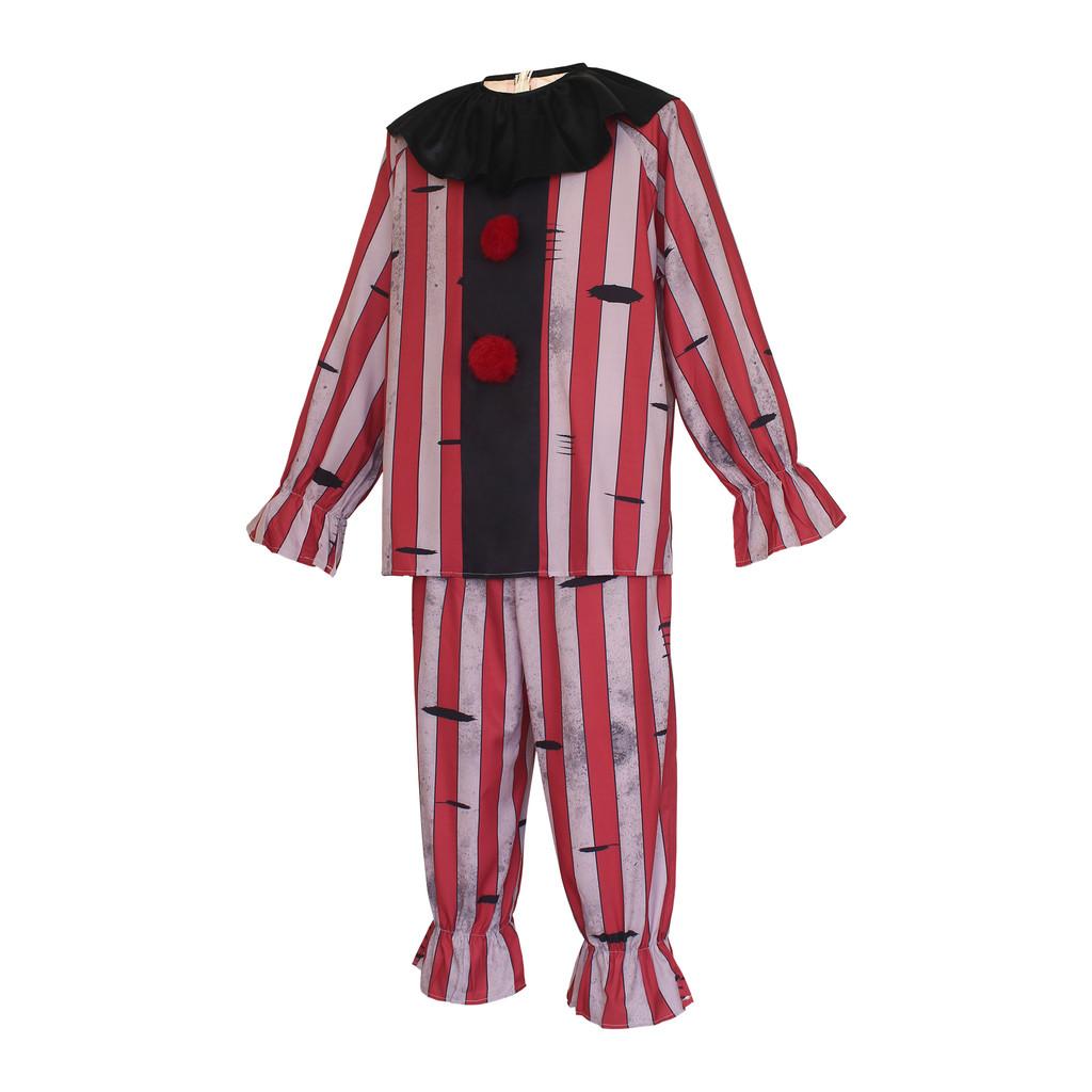 Clown Cosplay Costume For Halloween And Stage Performance With Polyester Fabric For Men And Women