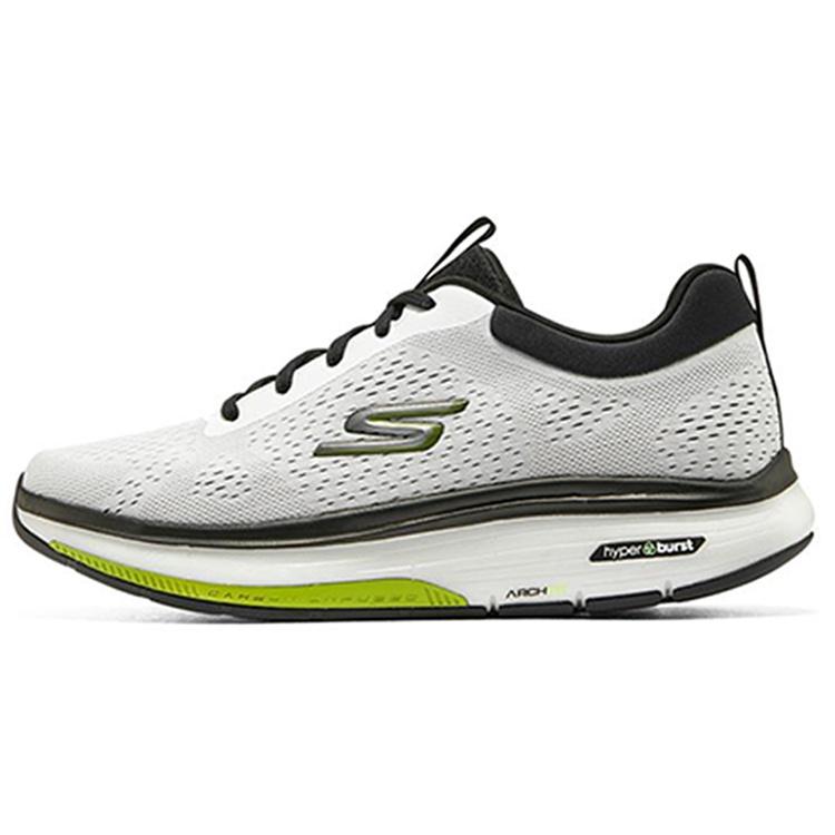 Skechers Go Walk Arch Fit Workout Walker White Black Lime Men s 216244-WBKL EU 39.5