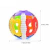 Newborn Baby Toys Infant Early Learning Bell Bell Soft Plastic 6 Color Hand Ball Rattle