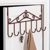 Behind The Door Hooks Household Storage Wall Hanger Hooks No Punch Coat Rack Home Storage Door Hooks Towel Hanger Rack Organizer