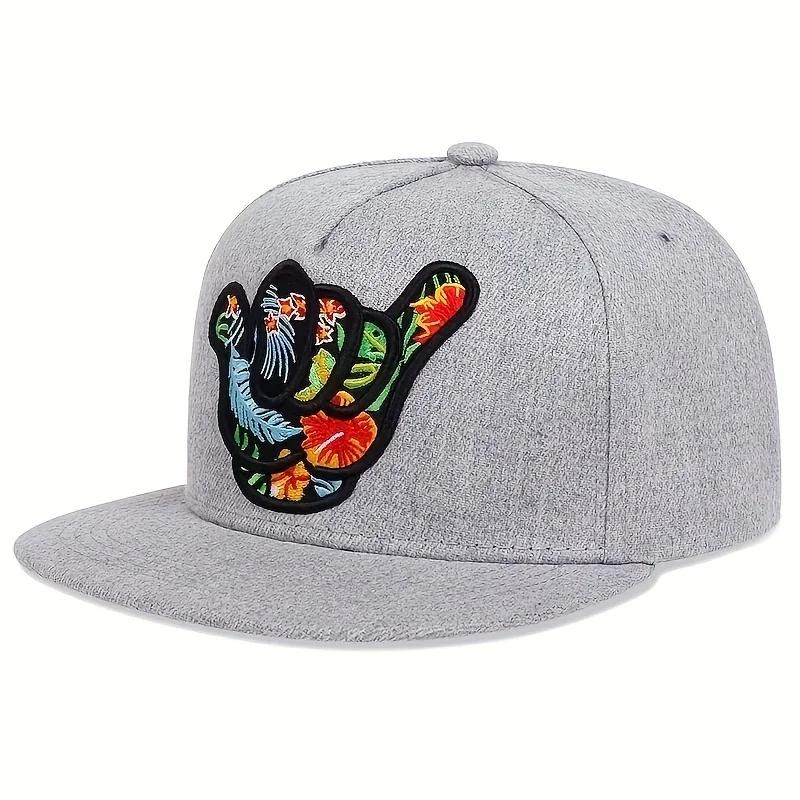 Hip-Hop Stitching Embroidered 666 Fingers Neutral Gender Women  Men For Hats Spring Autumn Outdoor Adjustable Casual Baseball Caps Sunscreen Hat