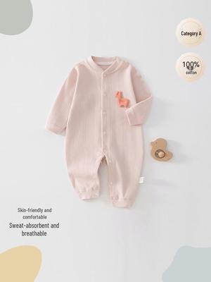 Mono de Algodón de Manga Larga para Bebé Recién Nacido - Suave, Sin Huesos, Ropa para Casa y Salidas