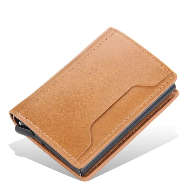 Credit Bank Card Holder Wallet Men Anti Rfid Blocking Protected Card Case PU Leather Slim Mini Card Cover Small Wallets