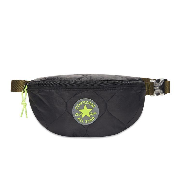 Converse Sling Pack Lightweight Polyester Chest Bag Small Unisex bags Black 10020236-A01 Black