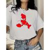 Summer Women's 2026 Trend T-shirt Cute Cartoon Red Lobster Print Short Sleeve Y2K Funny Animal Print Casual Loose Fashion Tops