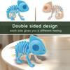 Skeleton Chameleon Figurine Spooky Chameleon Bone Statue Sculpture Simulation Animal Model Desktop Decoration Ornament