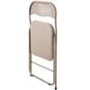 VEVOR Lot de 4 chaises pliantes, Chaises pliantes en cuir avec cadre métallique robuste et coussin rembourré, Chaises de table de jeu pliantes portables