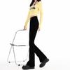Women's versatile jeans suitable for all seasons, casual high waisted slim and slightly flared pants, comfortable commuting women's pants