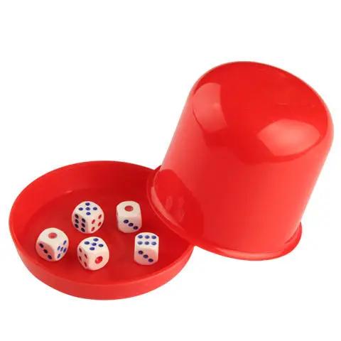 2026 New One-piece set Gaming Dice Set Plastic sieve shake cup tabletop game toys