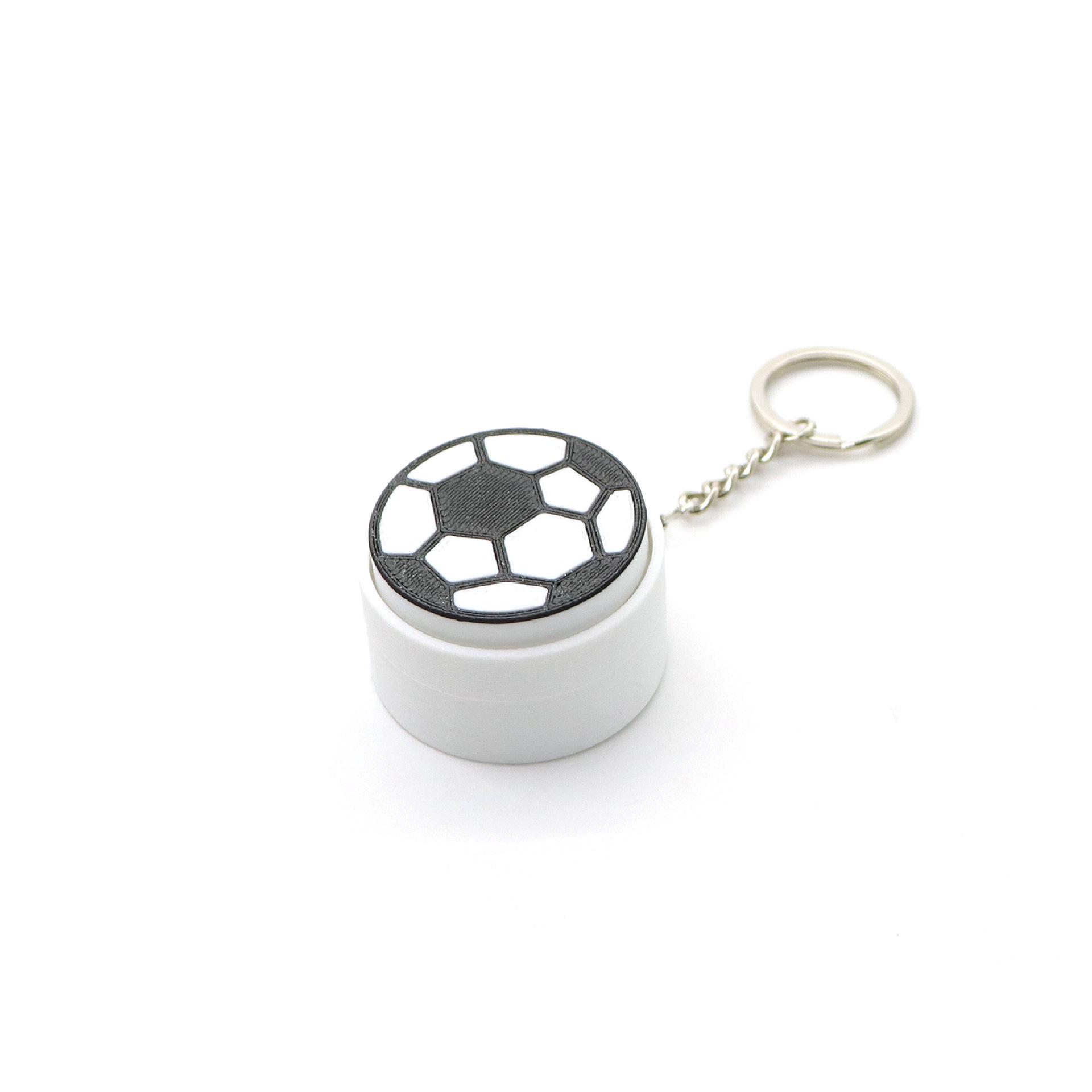 

3D Printed Button Decompression Keychain Ball Toy - Creative Clicker Pendant Souvenir