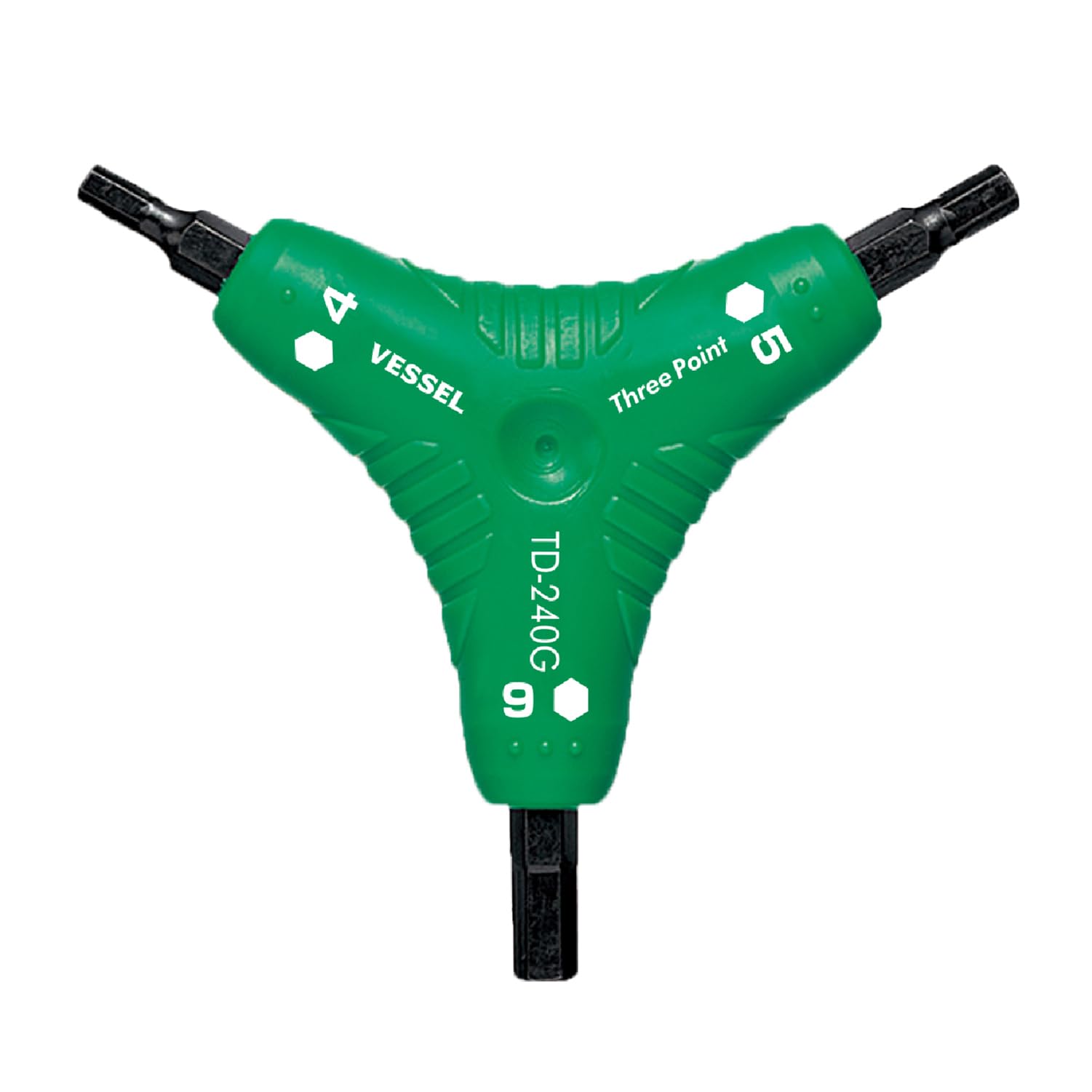 

VESSEL Hex Driver Three-Point TD-240G зелений