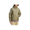 Adidas Essentials Insulated Hooded Jacket Logo Print Zip-Up Jacket Men Jacket Olive HZ5725