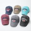 AMERICA Alphabet Baseball Cap Washed Ripped Baseball Cap Female American Flag Cap Amazon Popular