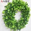 Large Artificial Jasmine Wreath 50cm Plastic Flower Door Decor Wedding Home Interior US Style