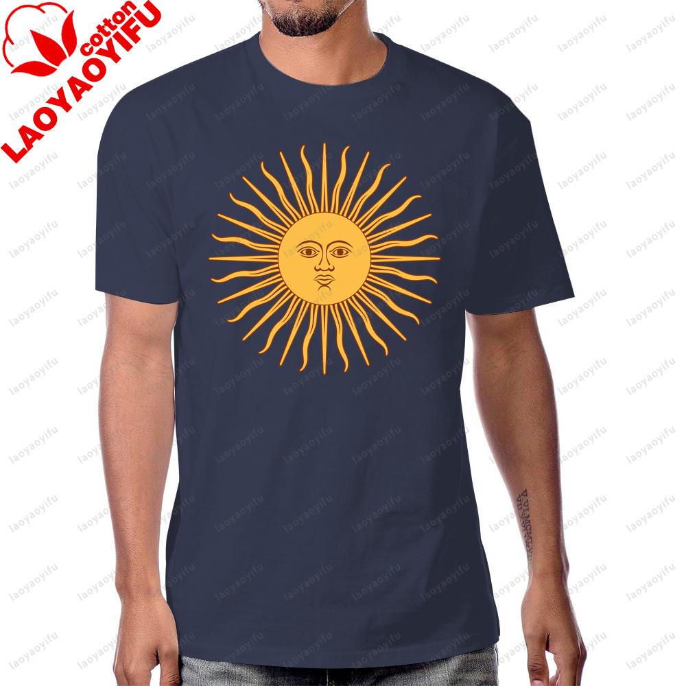 Argentina Pride Argentinian Sun Flag Graphic Vintage Style Printed TShirt Summer Cotton Short Sleeve Y2K Unisex Unisex Clothing