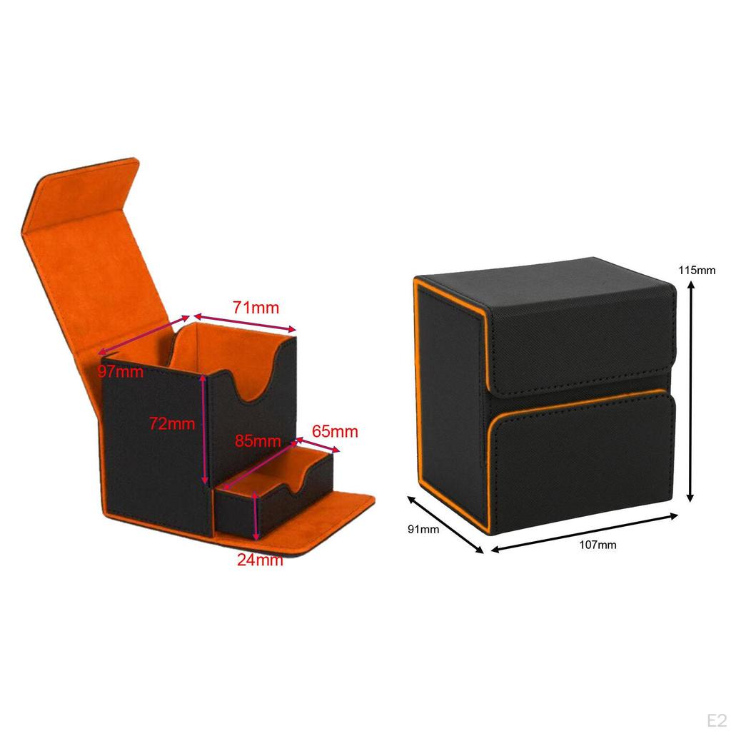 Sammelkarten Deckbox Strapazierfähiges PU-Leder für TCG Karten Baseball