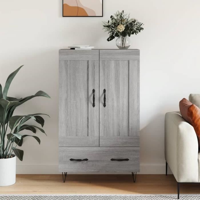 VidaXL Highboard Sonoma Grey 69.5x31x115 Cm Engineered Wood 830322