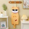 1pc Extra Large Cute Cartoon Hanging Hand Towel Soft Coral Fleece,Thick Absorbent,Decorative Kitchen Bathroom Towel with Fun Animal Designs