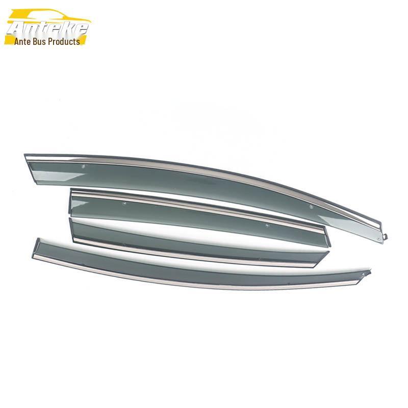 Stainless Steel Rain Deflector & Sunshade Decorative Sticker for 2010-2014 Yinglang XT Hatchback