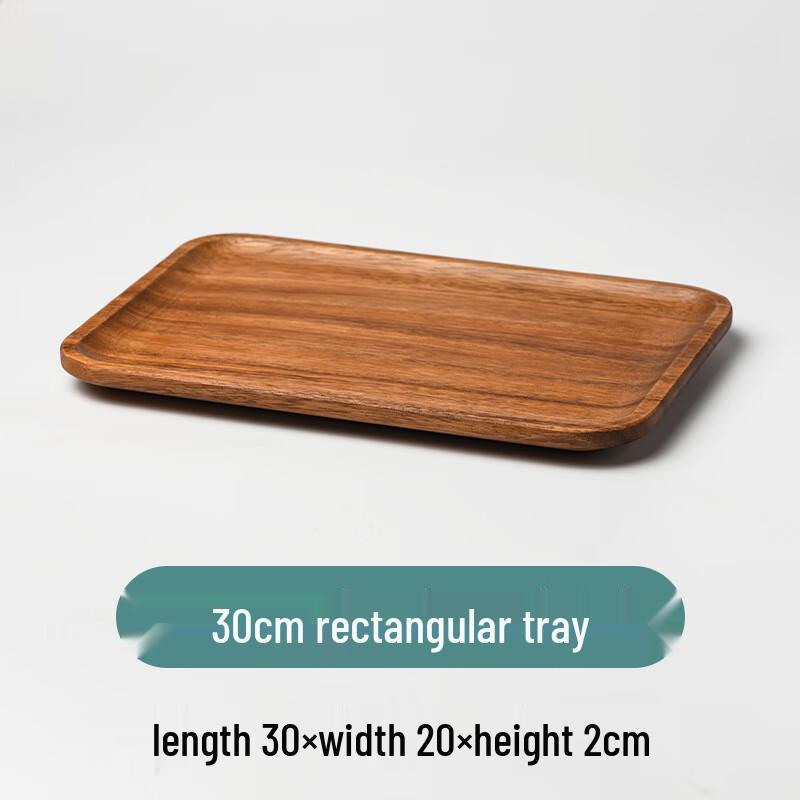Walnut & Acacia Wood Serving Tray