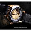 T-Winner Men's Fashion Hollow Vintage Rhinestone Belt Watch Automatic Mechanical Watch