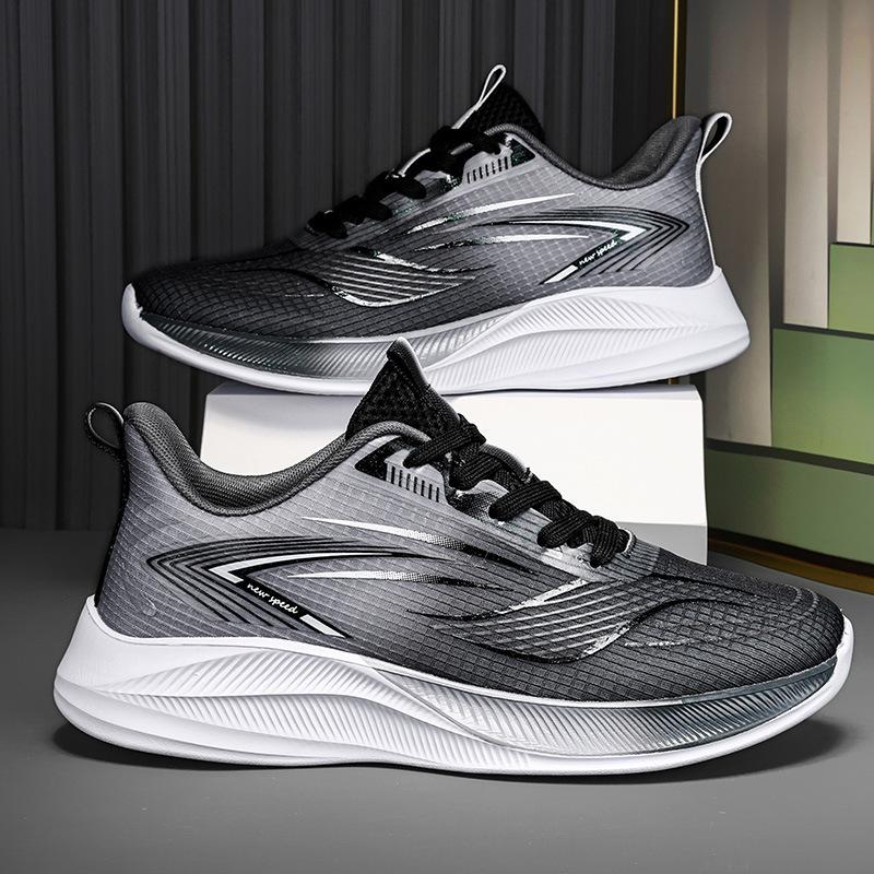 New Running Shoes Men and Women Couples Mesh Breathable Fly-woven Shoes Lightweight Shock Absorption Non-slip Fashion Casual Jogging Shoes