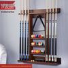 Solid Wood Wall-Mounted 8-Cue Rack