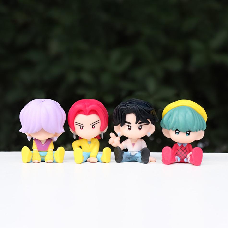 10Pcs/Set Q Version K-pop Action Figure PVC Toy Derpys Saja Boys Rumi Mira Zoey Sussy Figurine Doll For Fans Gift Childen Gift
