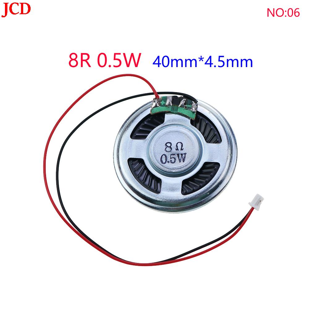 NO:01-16 1pcs ultra-thin speaker 8R 32R 0.5W 1W 2W loudspeaker speaker diameter 20 23 26 28 30 32 36 40 50MM with terminal cable