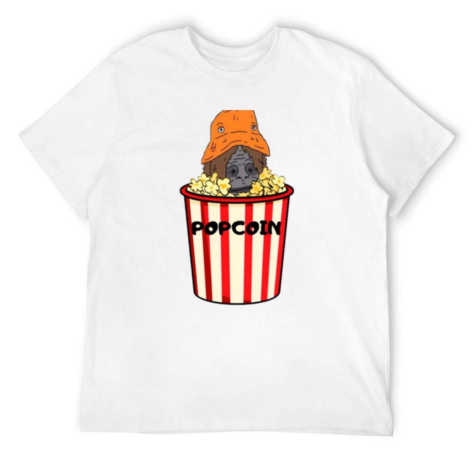 Sassy Popcoin Bucket T-Shirt korean fashion sublime mens shirts graphic tee S
