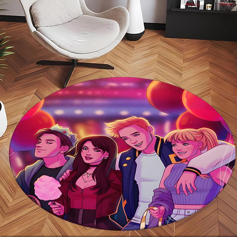 Archie Comics (1) Runder Büroteppich Dekorativer Bodenteppich für Büro Schlafzimmer Wohnzimmer und Wohnbereich