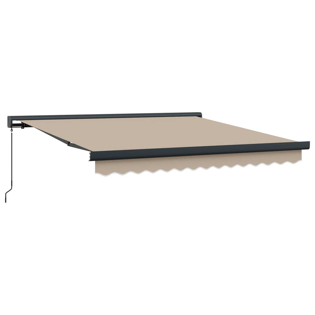 Retractable Awning Beige 300 X 250 Cm Linen and Aluminum